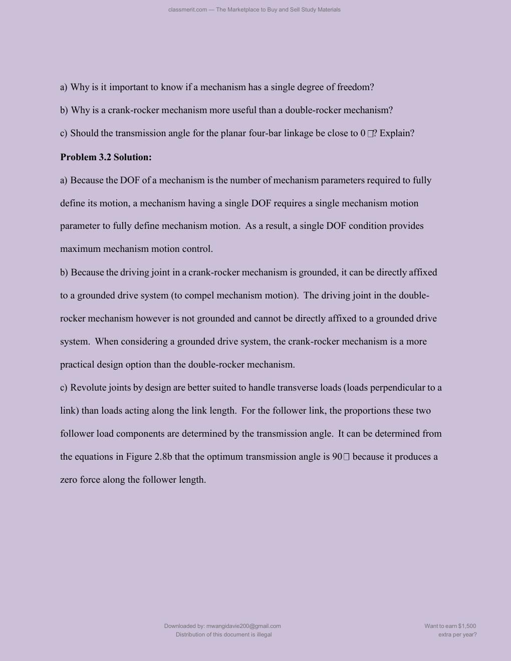Preview page 10 of Solutions Manual for Kinematics and Dynamics of Mechanical Systems: Implementation in MATLAB® and Simscape Multibody™ 3r