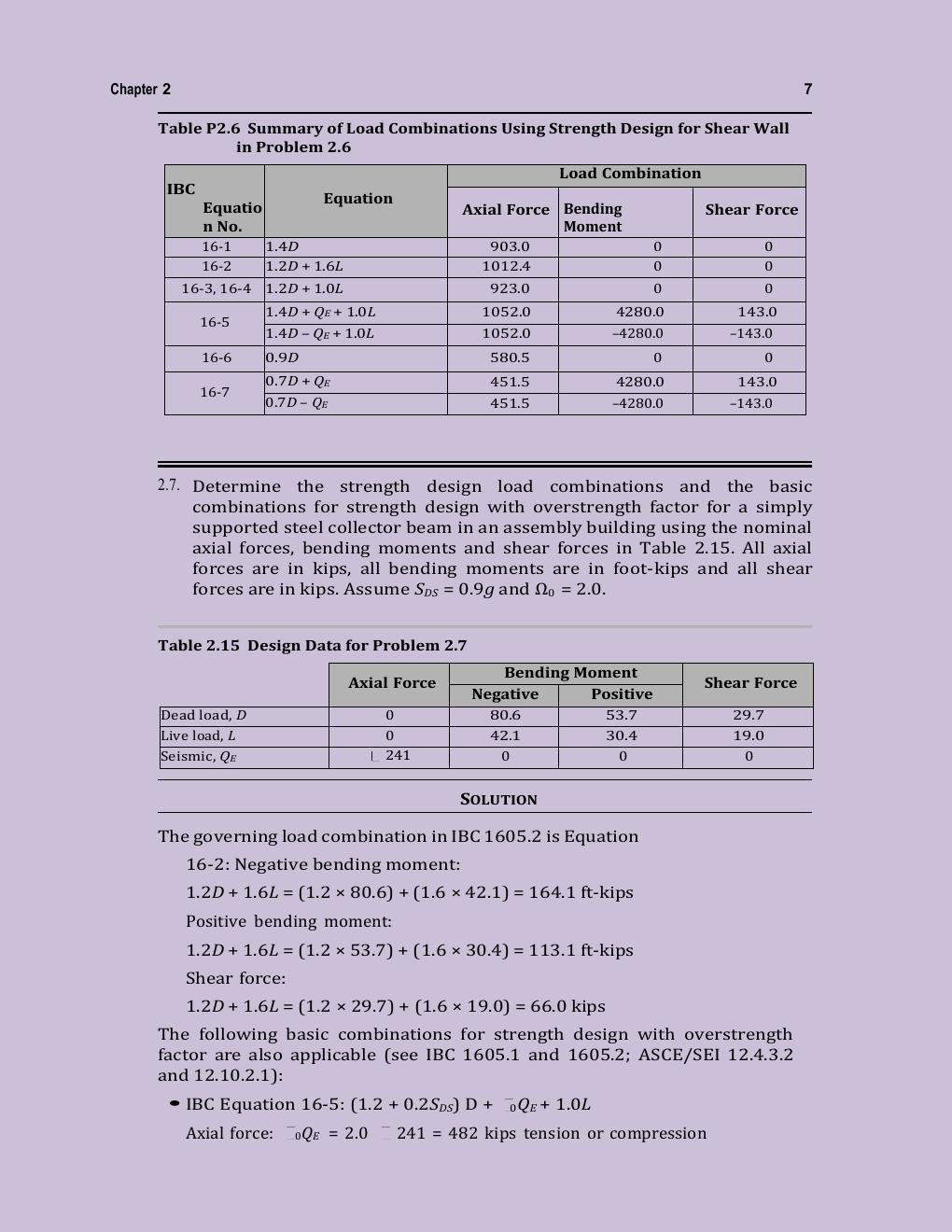 Preview page 9 of SOLUTIONS MANUAL for Structural Loads: 2012 IBC And ASCE/SEI 7-10 by Ph.d. Fanella, David A.