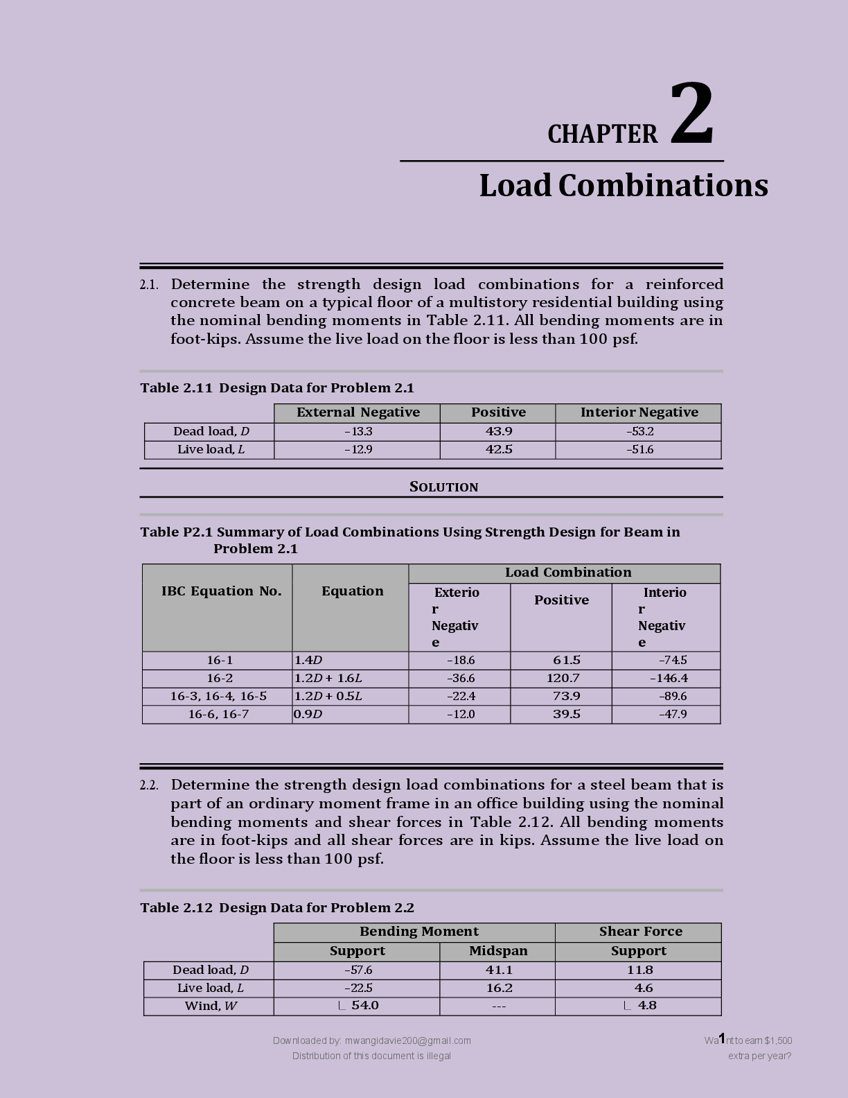 Preview page 4 of STRUCTURAL LOAD   DETERMINATION BY  DAVID A FANELLA   PROVIDES WORKED  100% VERIFIED  SOLUTIONS 2026/2027  GUARANTEED PA