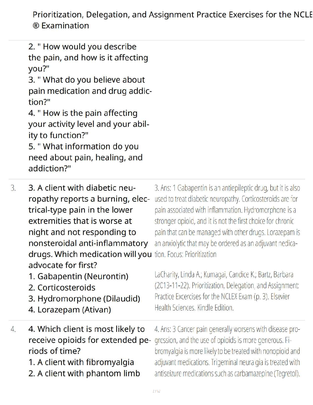 Preview page 2 of Prioritization Delegation and Assignment Study Guide - Verified Questions and Answers - A+ Guaranteed Success Review
