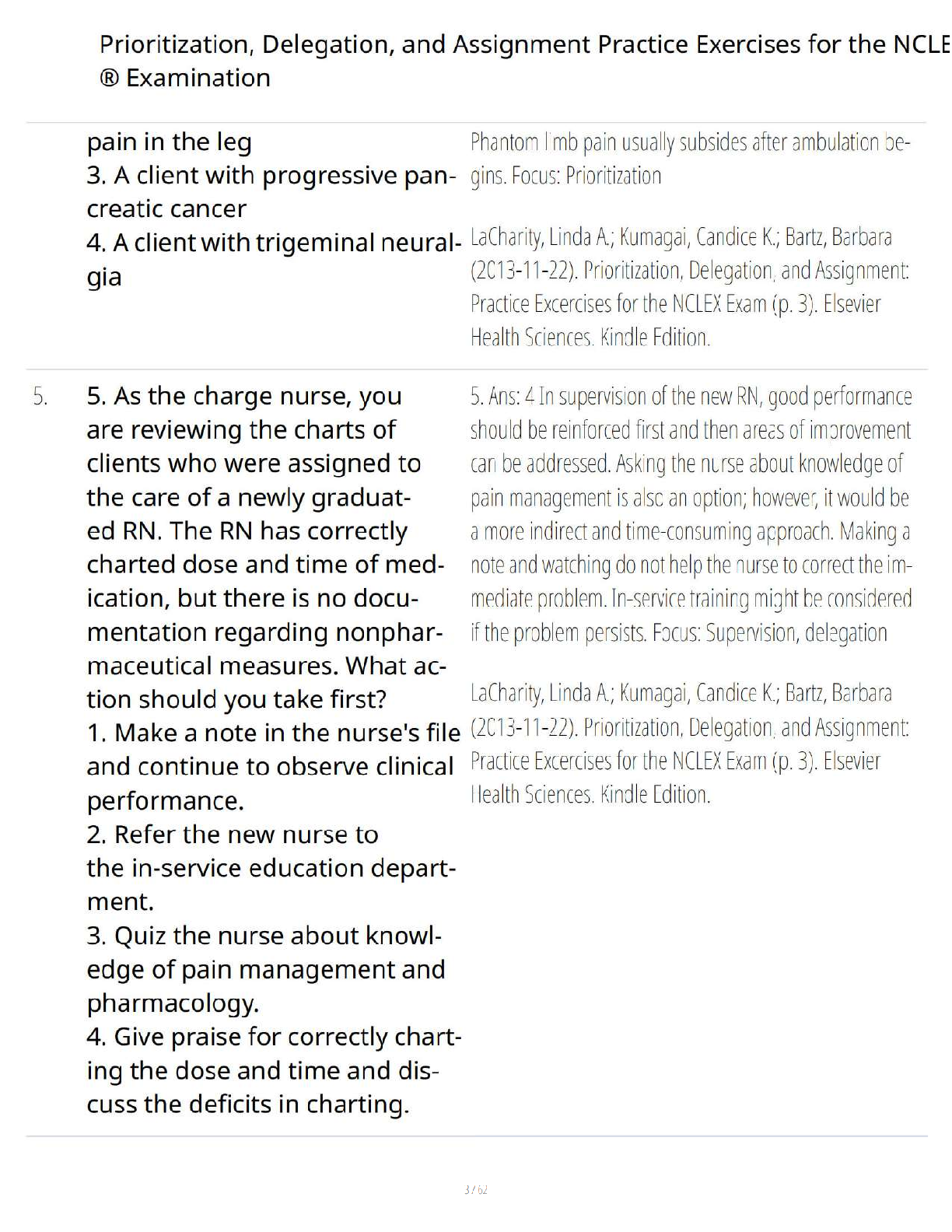 Preview page 3 of Prioritization Delegation and Assignment Study Guide - Verified Questions and Answers - A+ Guaranteed Success Review