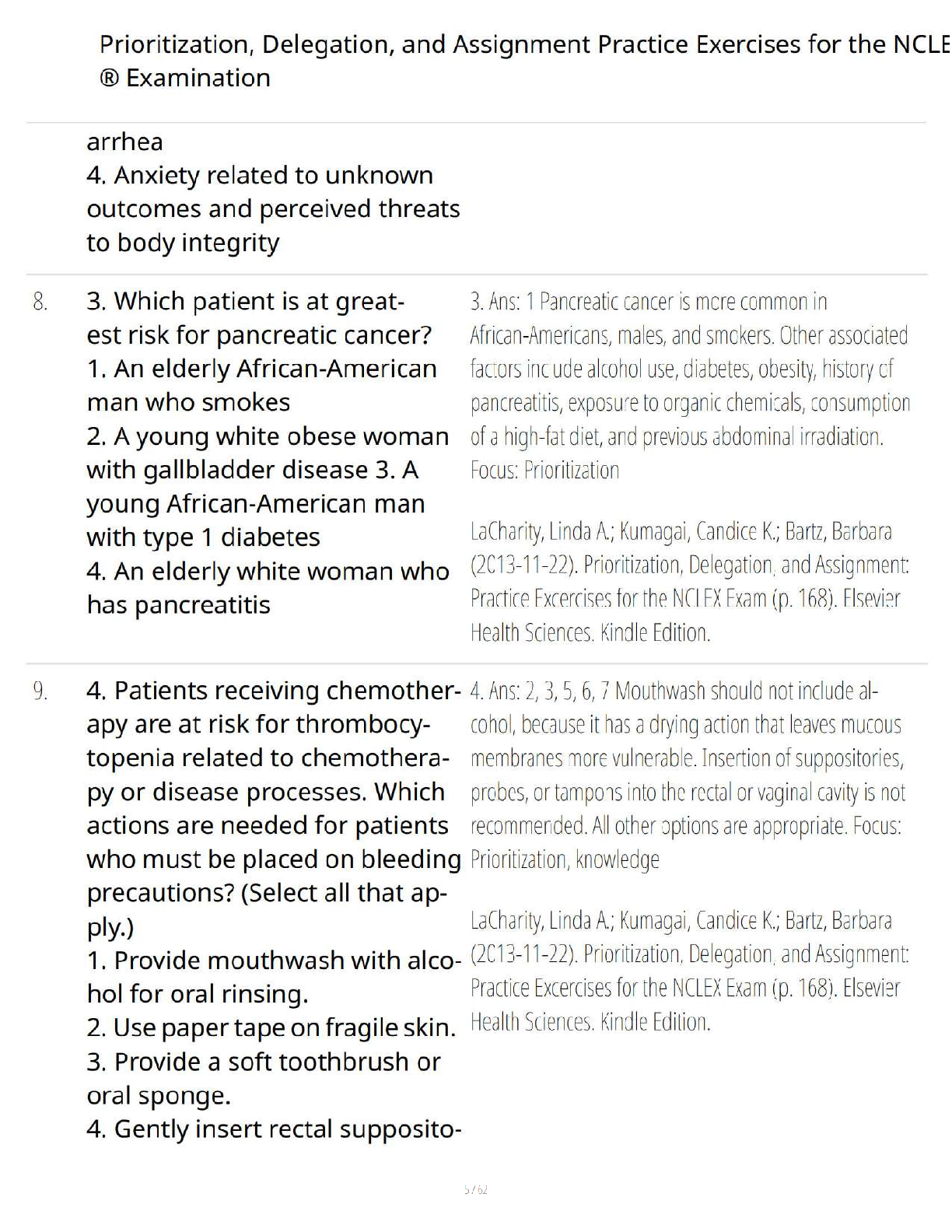 Preview page 5 of Prioritization Delegation and Assignment Study Guide - Verified Questions and Answers - A+ Guaranteed Success Review