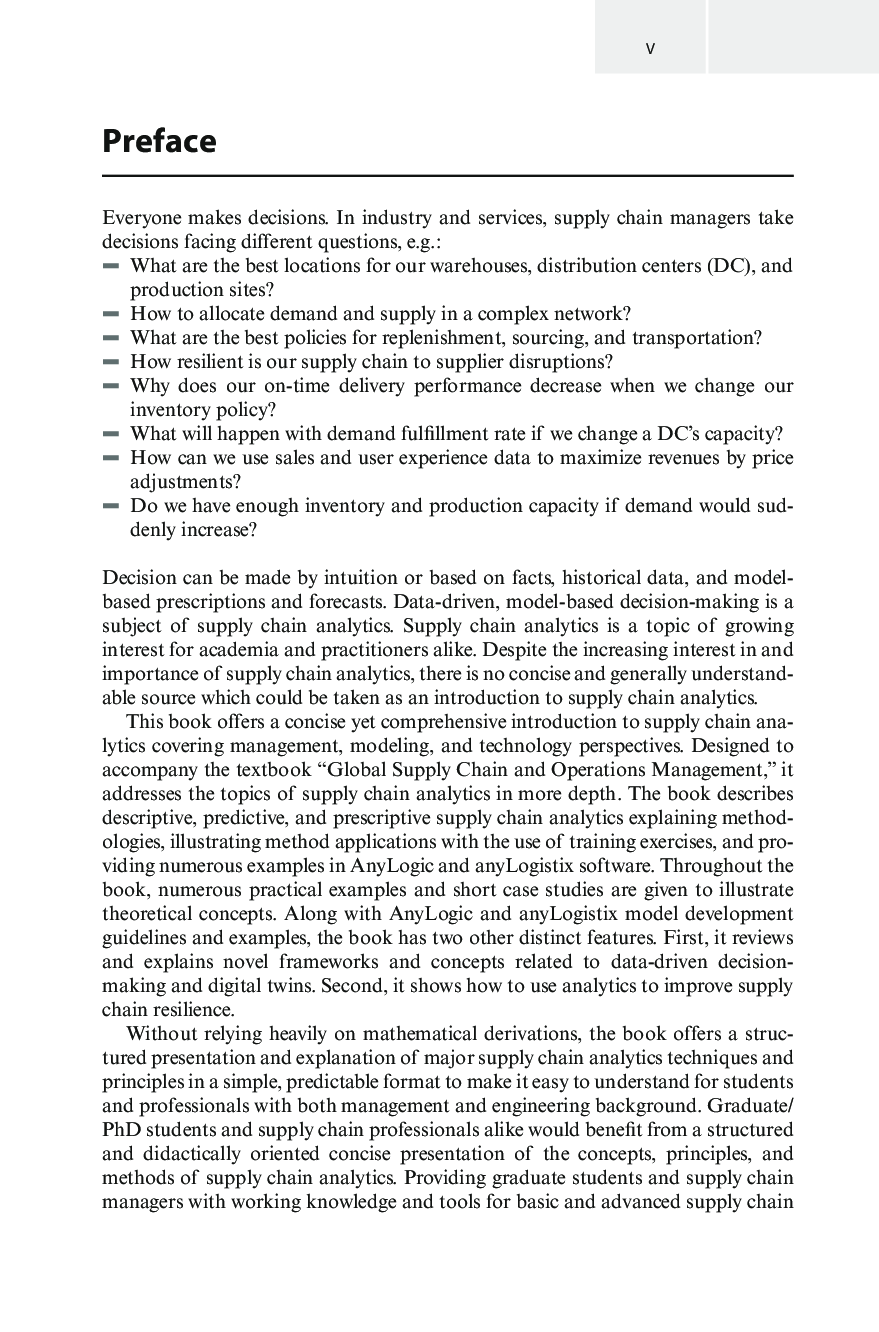 Preview page 3 of eBook PDF Introduction to Supply Chain Analytics By Dmitry Ivanov