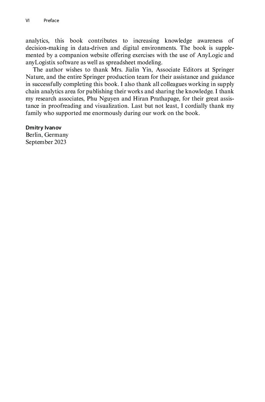 Preview page 4 of eBook PDF Introduction to Supply Chain Analytics By Dmitry Ivanov