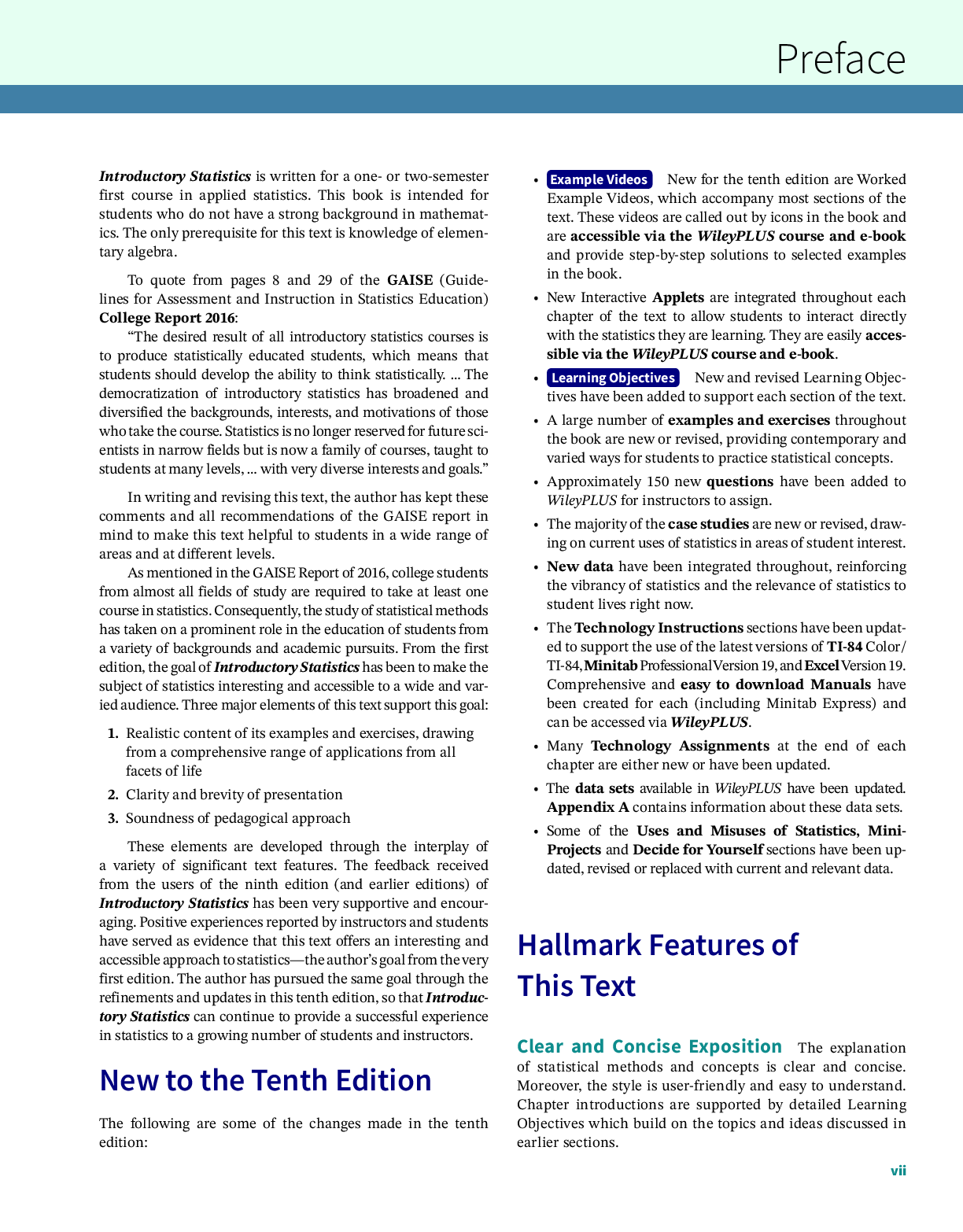 Preview page 8 of eBook PDF Introductory Statistics 10th Edition By Prem S. Mann