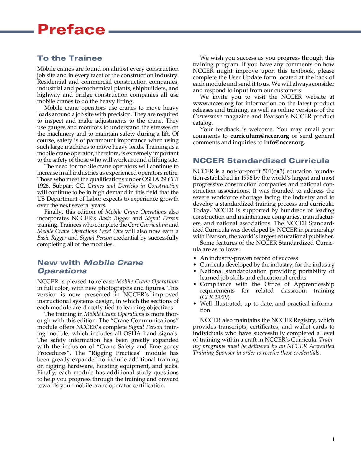 Preview page 4 of eBook PDF Mobile Crane Operations Level 1 Trainee Guide 3rd Edition By NCCER