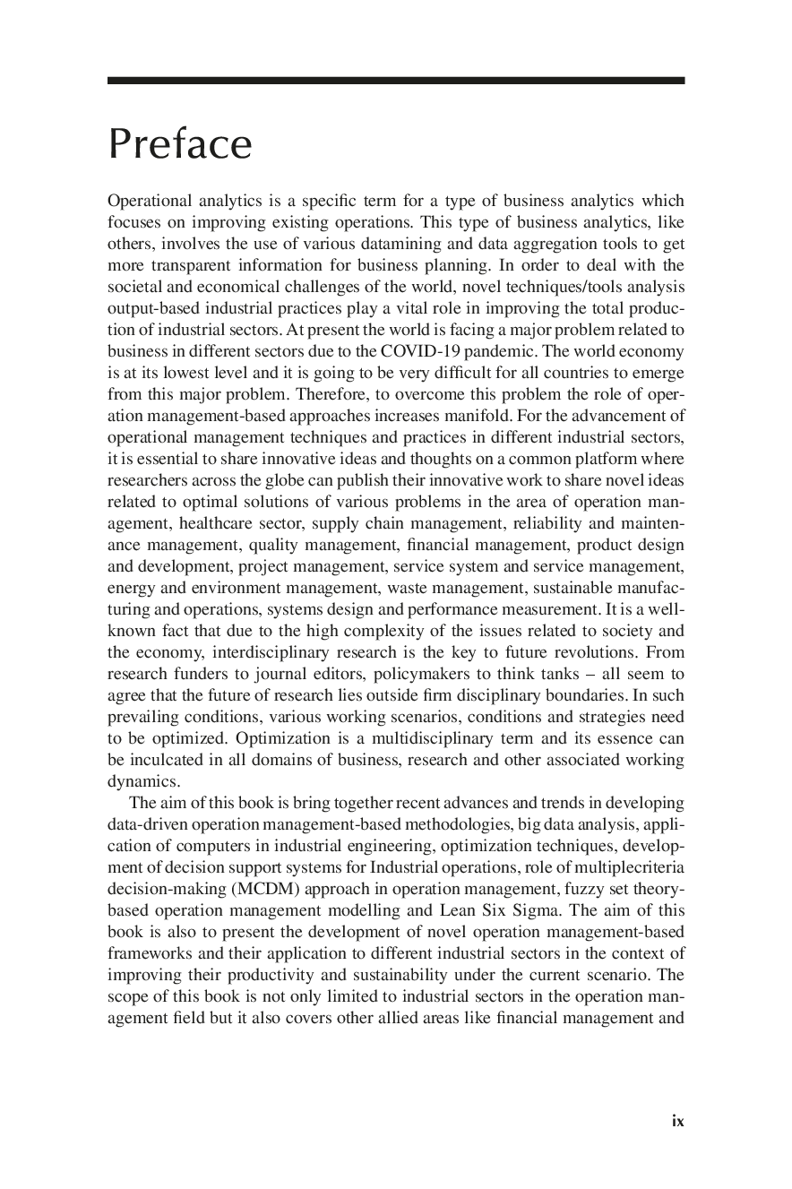 Preview page 10 of Operations Management and Data Analytics Modelling By Lalit Awasthi, Sushendra Misra, Dilbagh Panchal, Mohit Tyagi