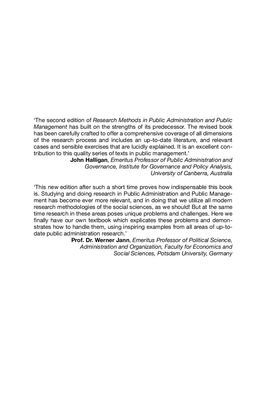 Preview page 2 of Research Methods in Public Administration and Public Management An Introduction 2nd Edition By Sandra Van Thiel