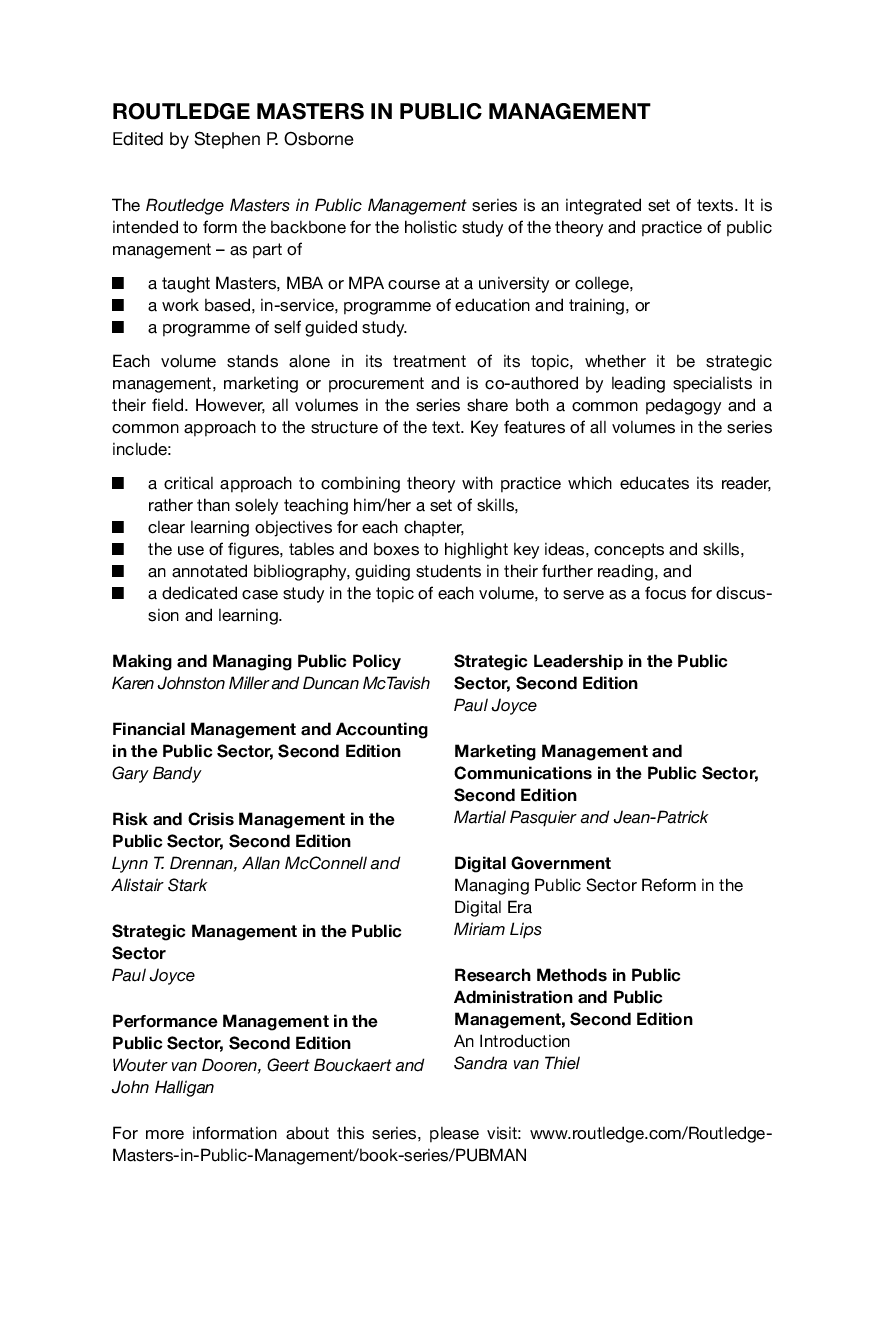 Preview page 5 of Research Methods in Public Administration and Public Management An Introduction 2nd Edition By Sandra Van Thiel