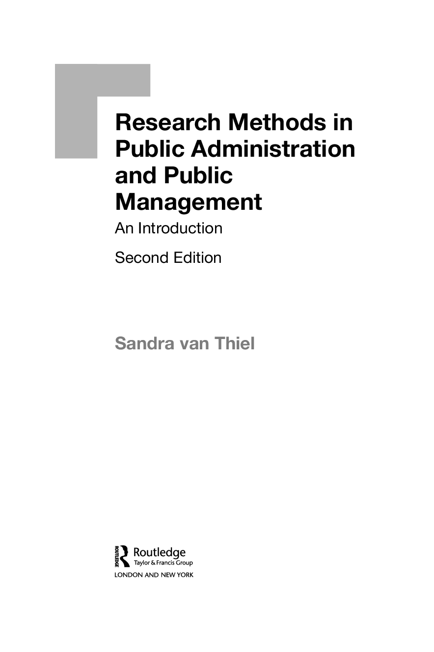 Preview page 6 of Research Methods in Public Administration and Public Management An Introduction 2nd Edition By Sandra Van Thiel