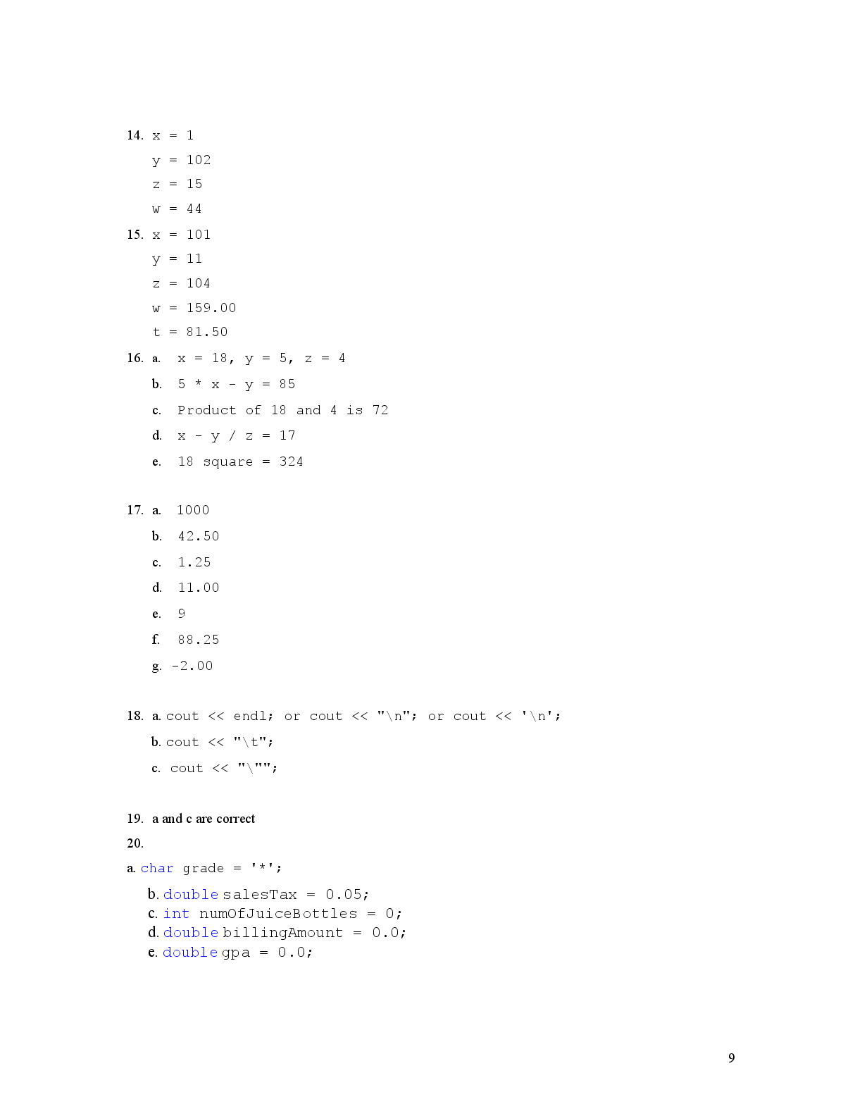Preview page 1 of Solutions Manual PDF C++ Programming From Problem Analysis to Program Design 8th Edition By D.S. Malik