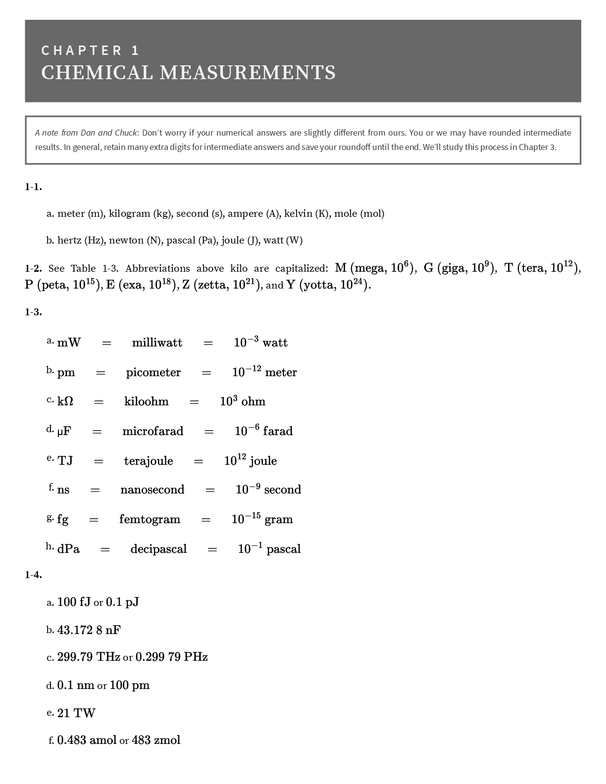 Preview page 2 of Solutions Manual for Quantitative Chemical Analysis 10th Edition By Daniel Harris, Charles Lucy
