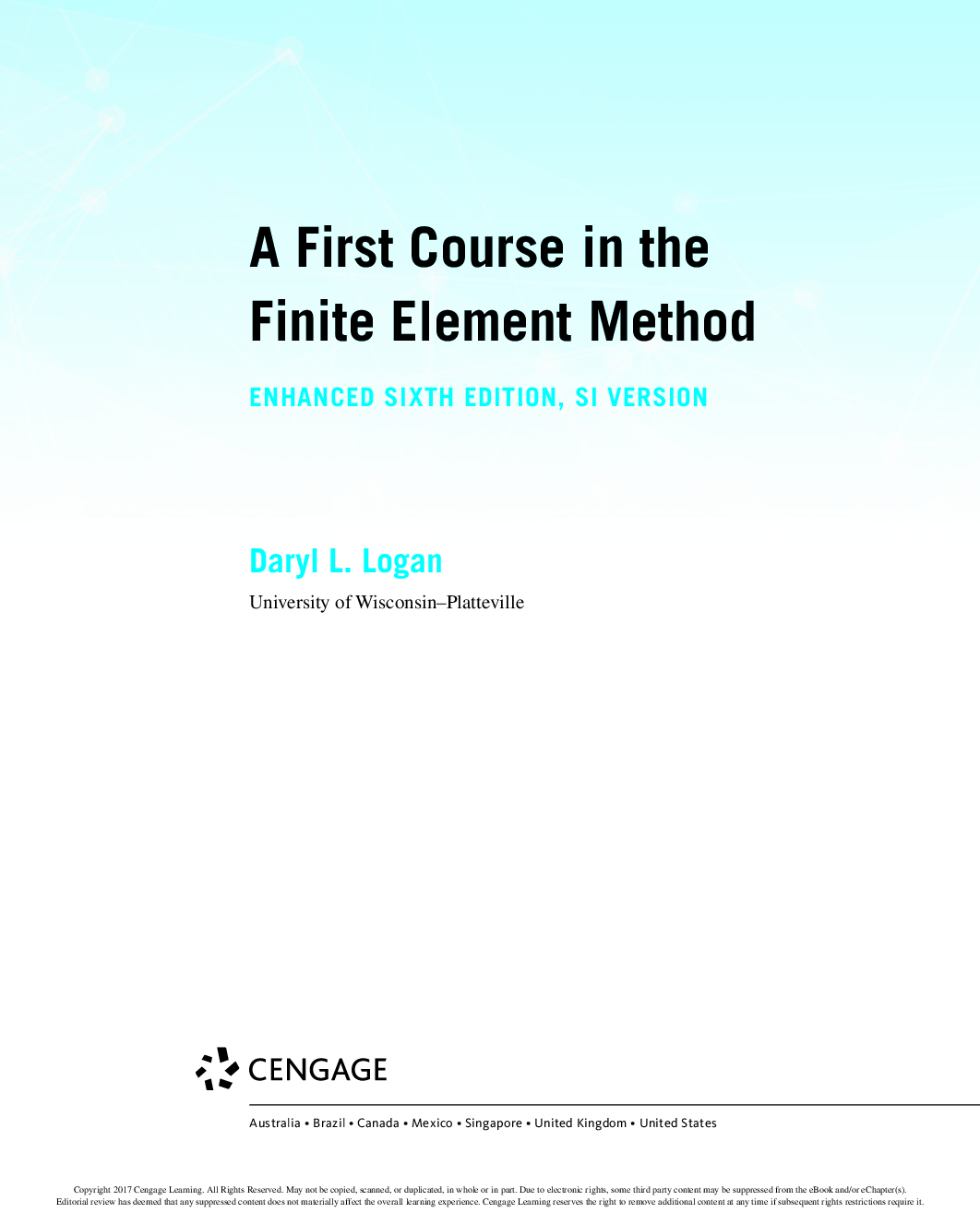 Preview page 4 of A First Course in the Finite Element Method Enhanced 6th Edition SI Version By Daryl L. Logan eBook PDF