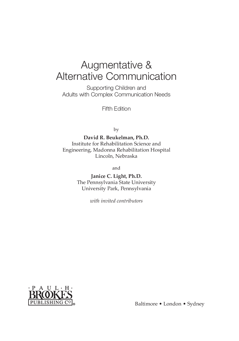 Preview page 2 of Augmentative & Alternative Communication 5th Edition By David Beukelman, Janice Light eBook PDF
