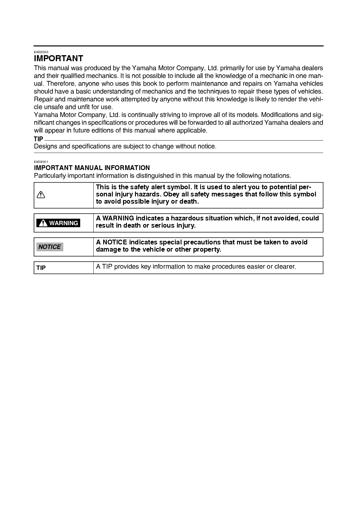 Preview page 2 of Yamaha 2017 tracer mt09 tra mt09trah service manual