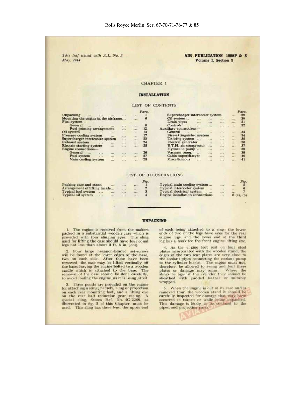 Preview page 3 of ROLLS-ROYCE MERLIN A.P.1590 P.S & U VOLUME 1 1944