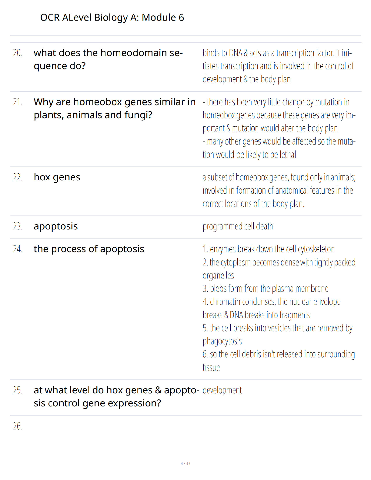 Preview page 3 of OCR A Level Biology A - Module 6 - Genetics - Evolution and Ecosystems - Ultimate Study Guide - Verified Questions and A