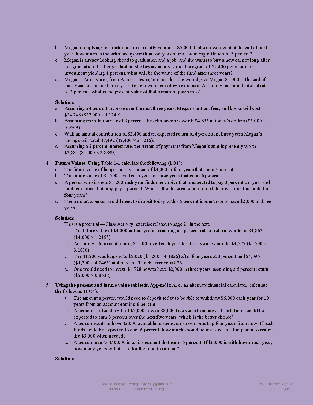 Preview page 10 of PERSONAL FINANCE   (14TH EDITION) BY E  THOMAS GARMAN AND   RAYMOND E FORGUE  100%  GUARANTEED  PASS