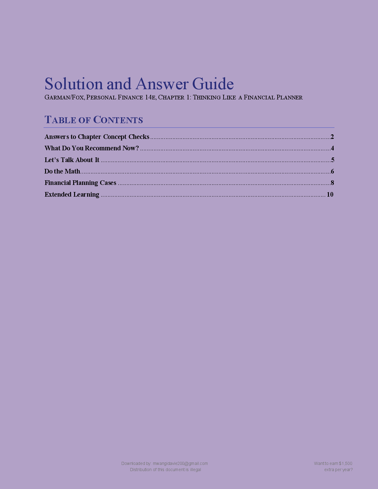Preview page 4 of PERSONAL FINANCE   (14TH EDITION) BY E  THOMAS GARMAN AND   RAYMOND E FORGUE  100%  GUARANTEED  PASS