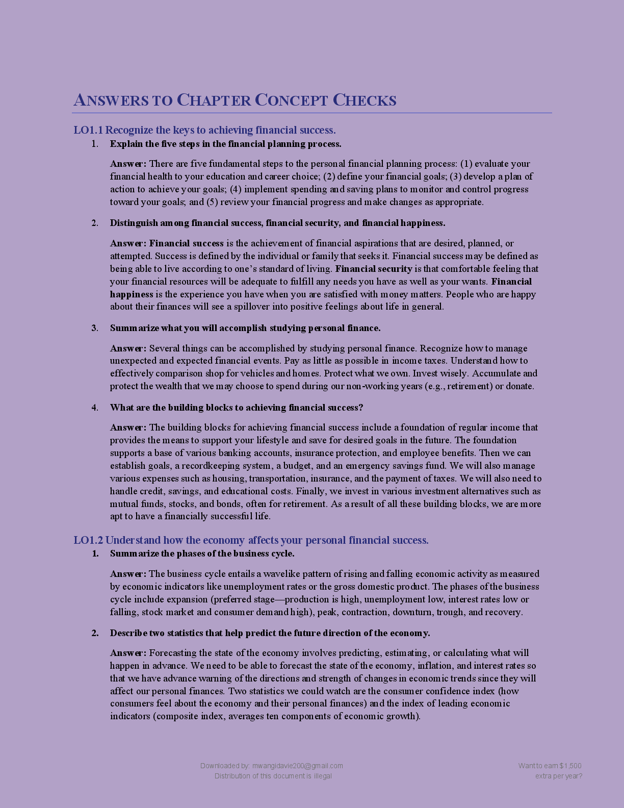 Preview page 5 of PERSONAL FINANCE   (14TH EDITION) BY E  THOMAS GARMAN AND   RAYMOND E FORGUE  100%  GUARANTEED  PASS