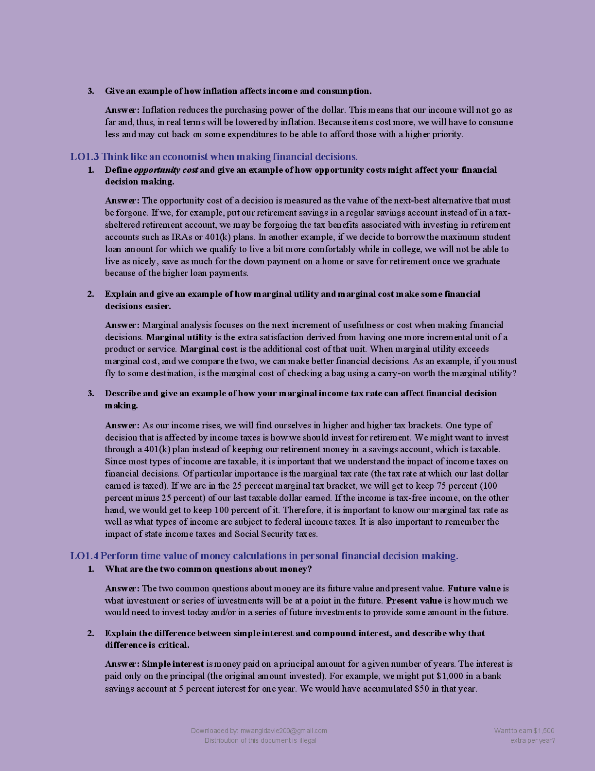 Preview page 6 of PERSONAL FINANCE   (14TH EDITION) BY E  THOMAS GARMAN AND   RAYMOND E FORGUE  100%  GUARANTEED  PASS