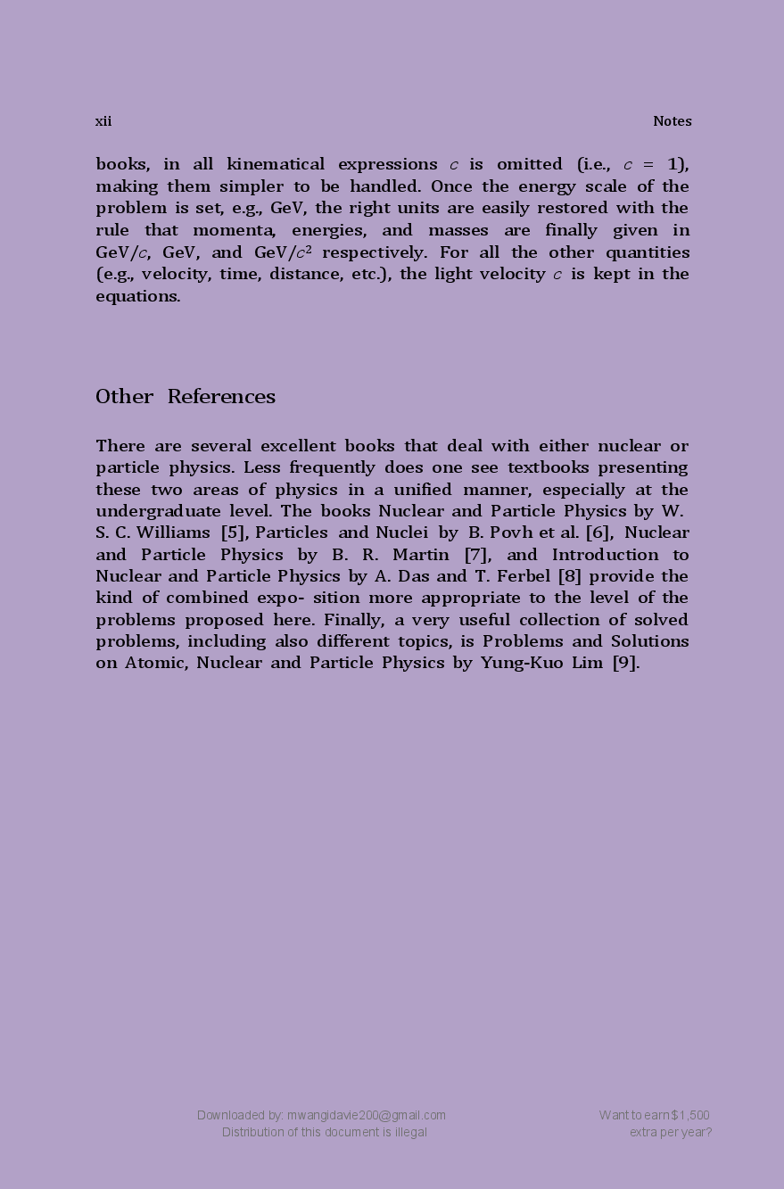 Preview page 5 of NUCLEAR AND   PARTICLE PHYSICS  (1ST EDITION, 2019) BY   SERGIO PETRERA  GUARANTEED PASS