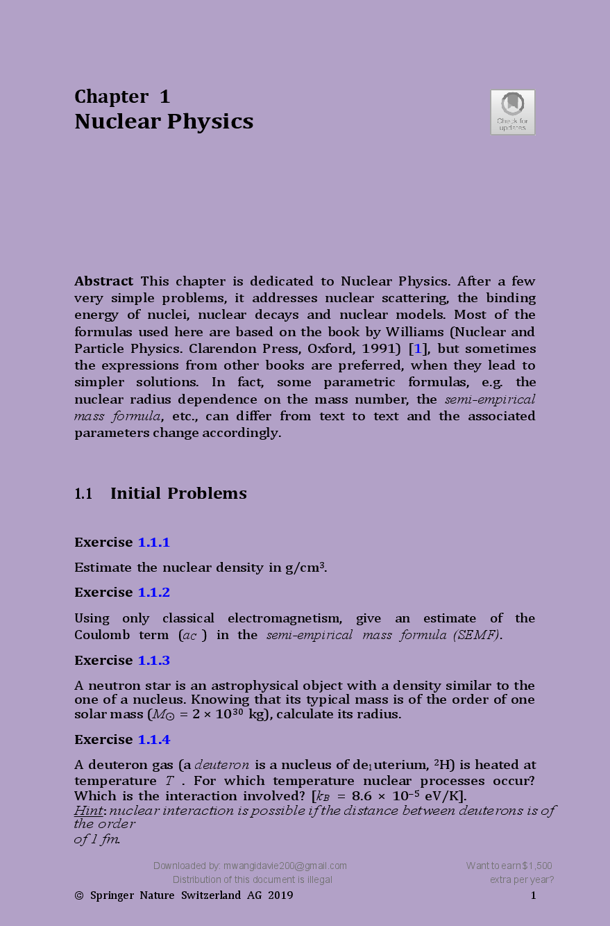 Preview page 6 of NUCLEAR AND   PARTICLE PHYSICS  (1ST EDITION, 2019) BY   SERGIO PETRERA  GUARANTEED PASS