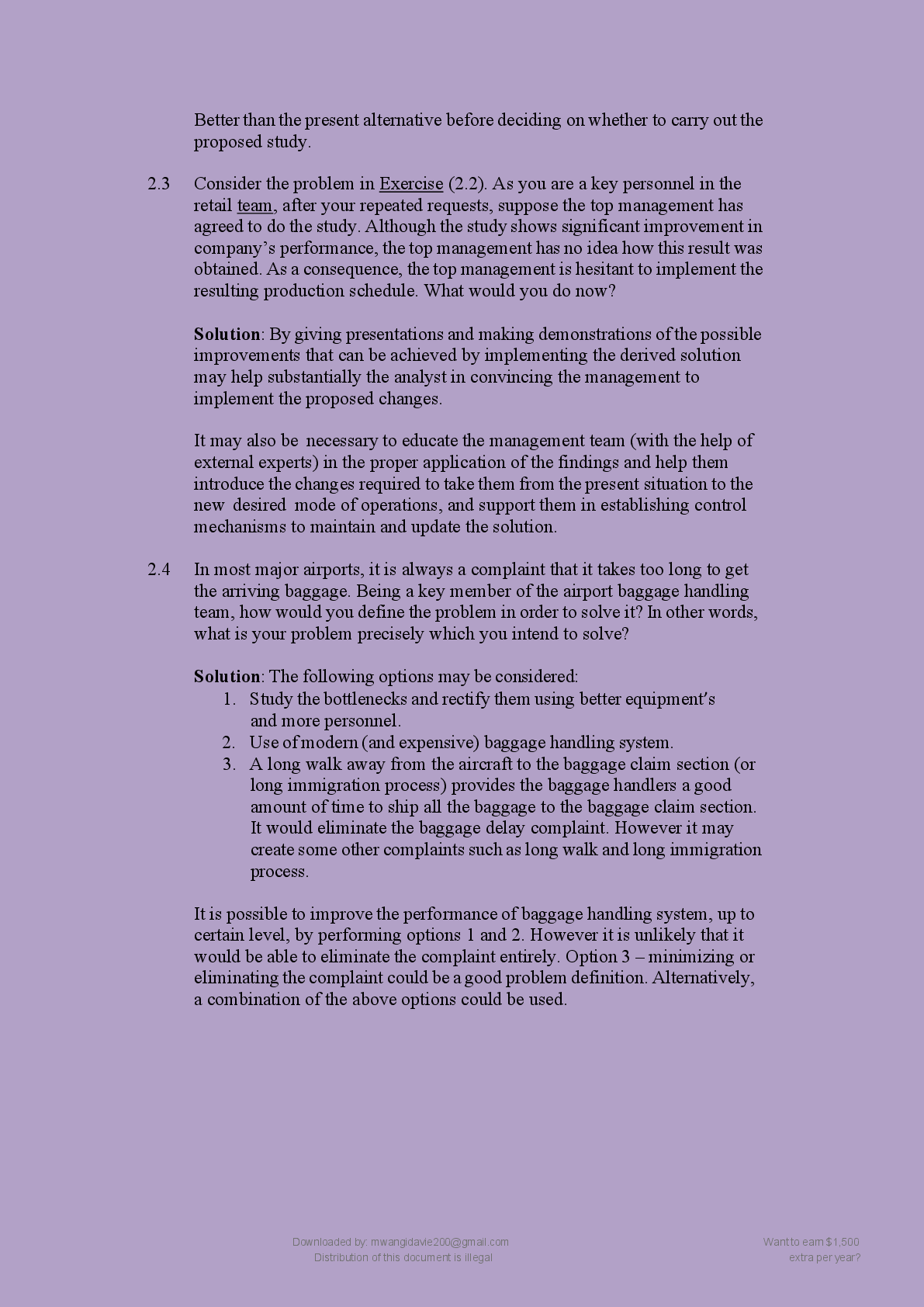Preview page 8 of OPTIMIZATION   MODELLING: A  PRACTICAL  APPROACH (1ST   EDITION) BY RUHUL  SARKE VERIFIED  SOLUTIONS
