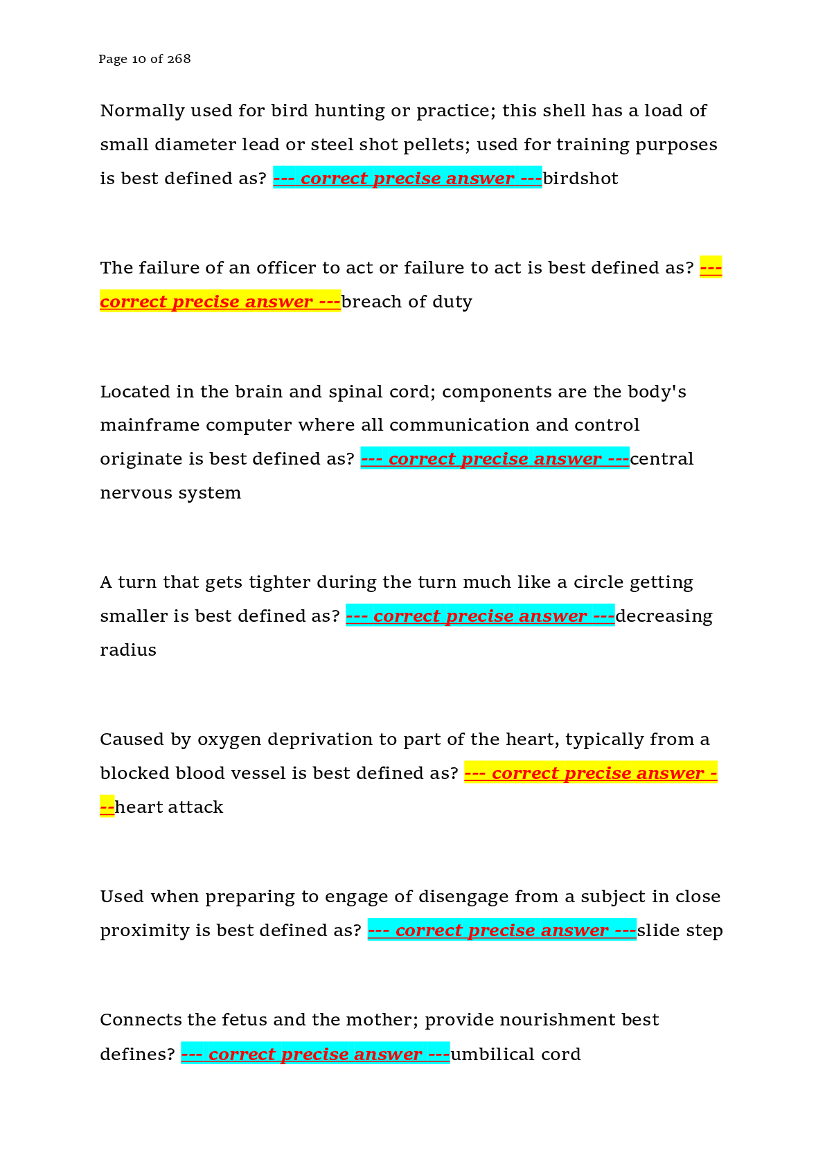 Preview page 9 of State Officer Certification Examination (SOCE) – Criminal Justice Training Commission (Florida) – 2026 – Complete Practi