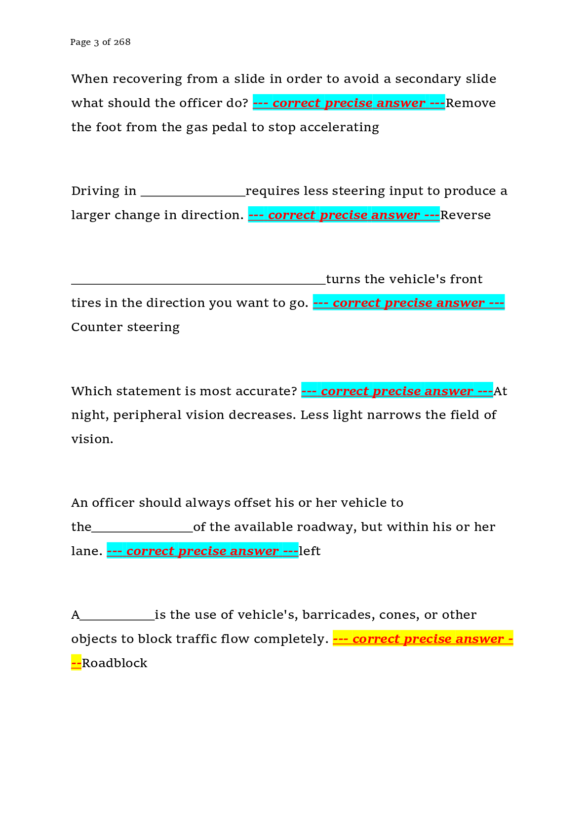 Preview page 3 of State Officer Certification Examination (SOCE) – Criminal Justice Training Commission (Florida) – 2026 – Complete Practi