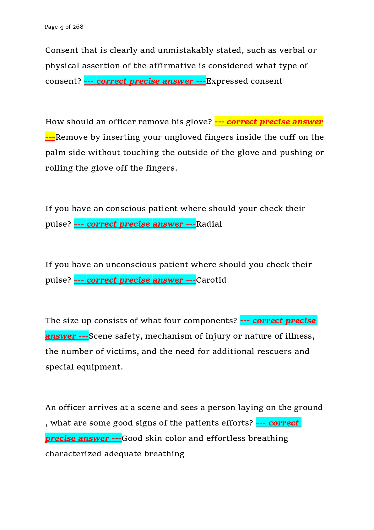 Preview page 4 of State Officer Certification Examination (SOCE) – Criminal Justice Training Commission (Florida) – 2026 – Complete Practi