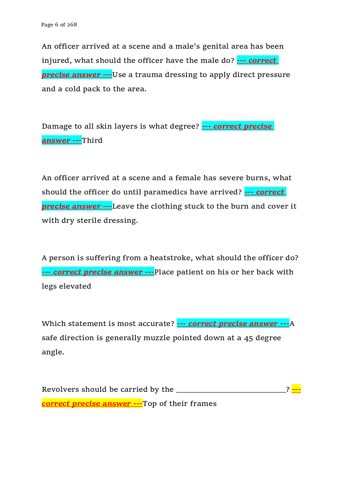 Preview page 6 of State Officer Certification Examination (SOCE) – Criminal Justice Training Commission (Florida) – 2026 – Complete Practi