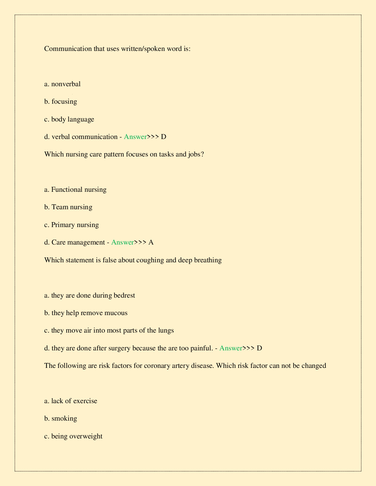 Preview page 2 of ATI NURSING FUNDAMENTALS FINAL EXAM LATEST 2026/2027 ALL STUDY QUESTIONS WITH VERIFIED SOLUTION 100% ASSURED PASS TOP RA