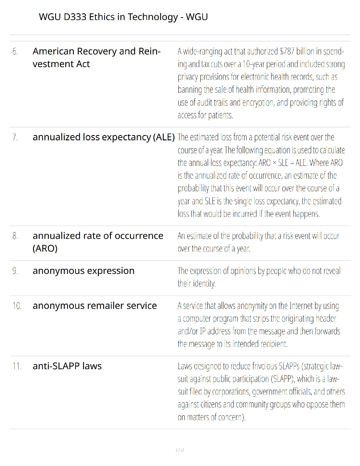 Preview page 2 of WGU D333 - Ethics in Technology - Ultimate Study Guide - Verified Questions and Answers - A+ Guaranteed Success