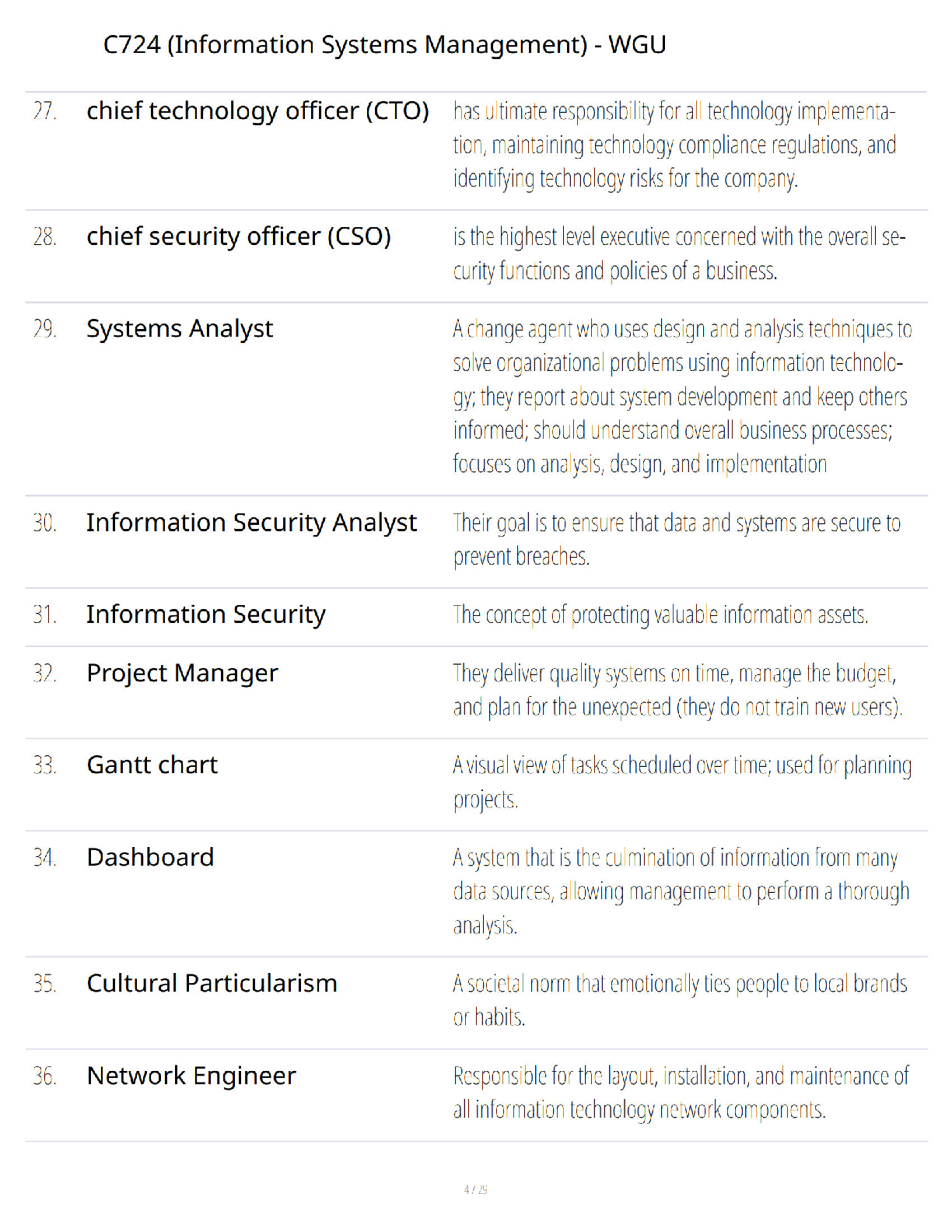 Preview page 3 of WGU C724 - Information Systems Management - Ultimate Study Guide - Verified Questions and Answers - A+ Guaranteed Succes