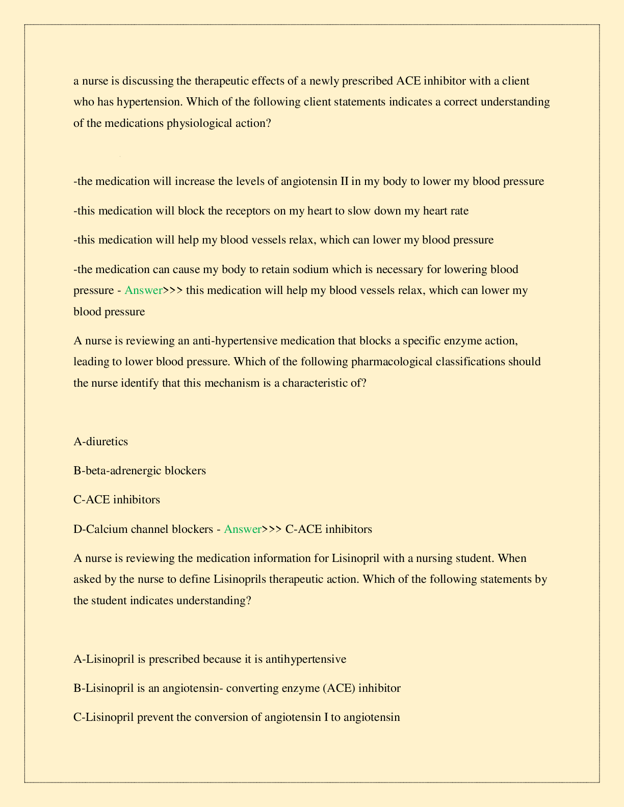 Preview page 3 of ATI PHARMACOLOGICAL CLASSIFICATIONS ASSESSMENT MEDICAL NEWEST 2026/2027 COMPLETE STUDY QUESTIONS WITH VERIFIED SOLUTIONS