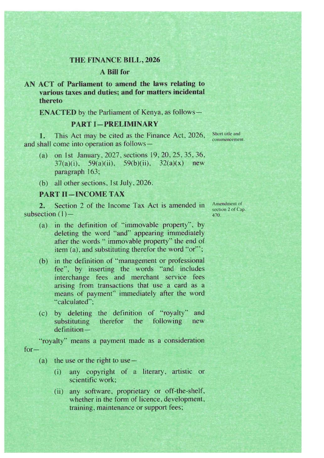 Preview page 3 of The Kenyan Fiannce Bill 2026
