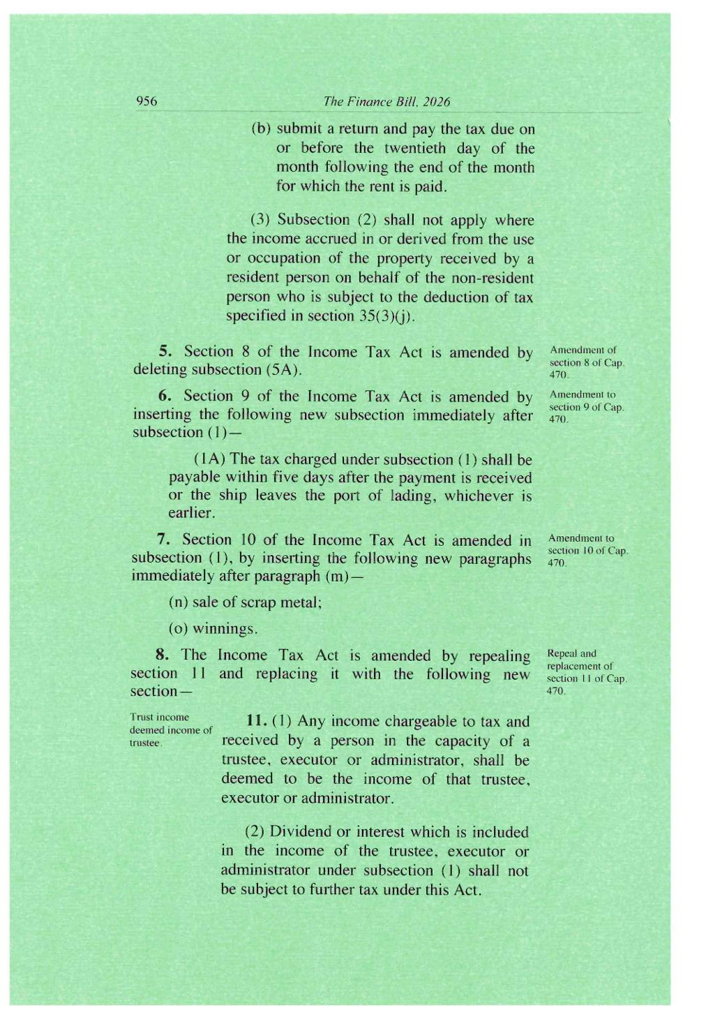 Preview page 6 of The Kenyan Fiannce Bill 2026