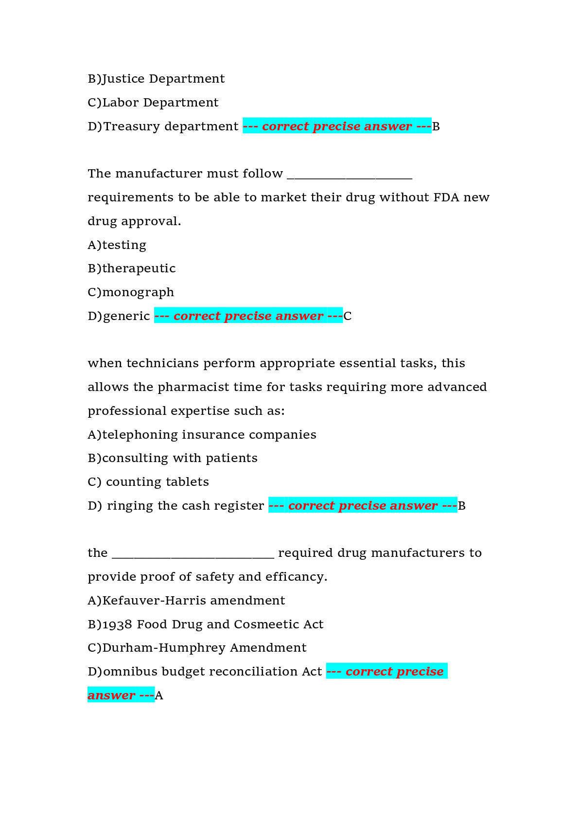 Preview page 2 of Walgreens Pharmacy Technician Certification Board (PTCB) Exam Prep | Walgreens | Complete Practice Questions with Answer