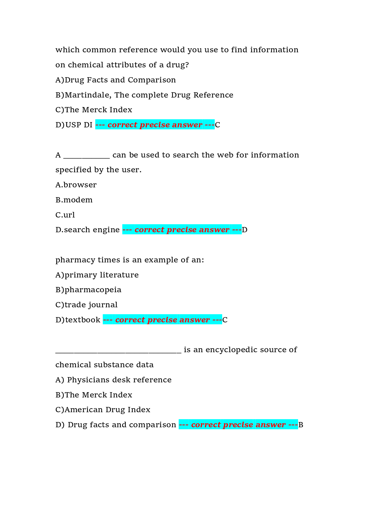 Preview page 4 of Walgreens Pharmacy Technician Certification Board (PTCB) Exam Prep | Walgreens | Complete Practice Questions with Answer