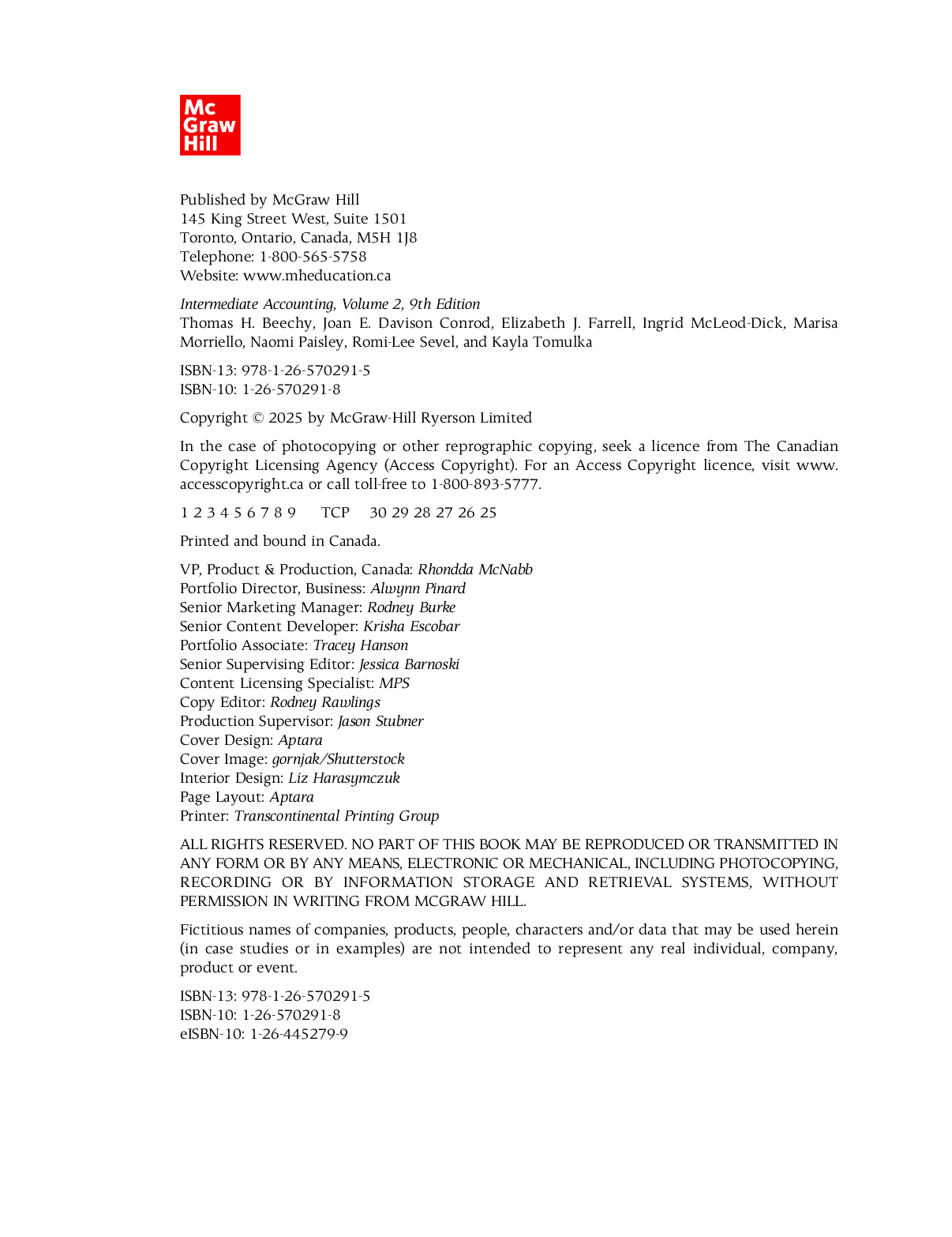 Preview page 3 of Intermediate Accounting (Volume 2) 9th Canadian Edition By Thomas Beechy