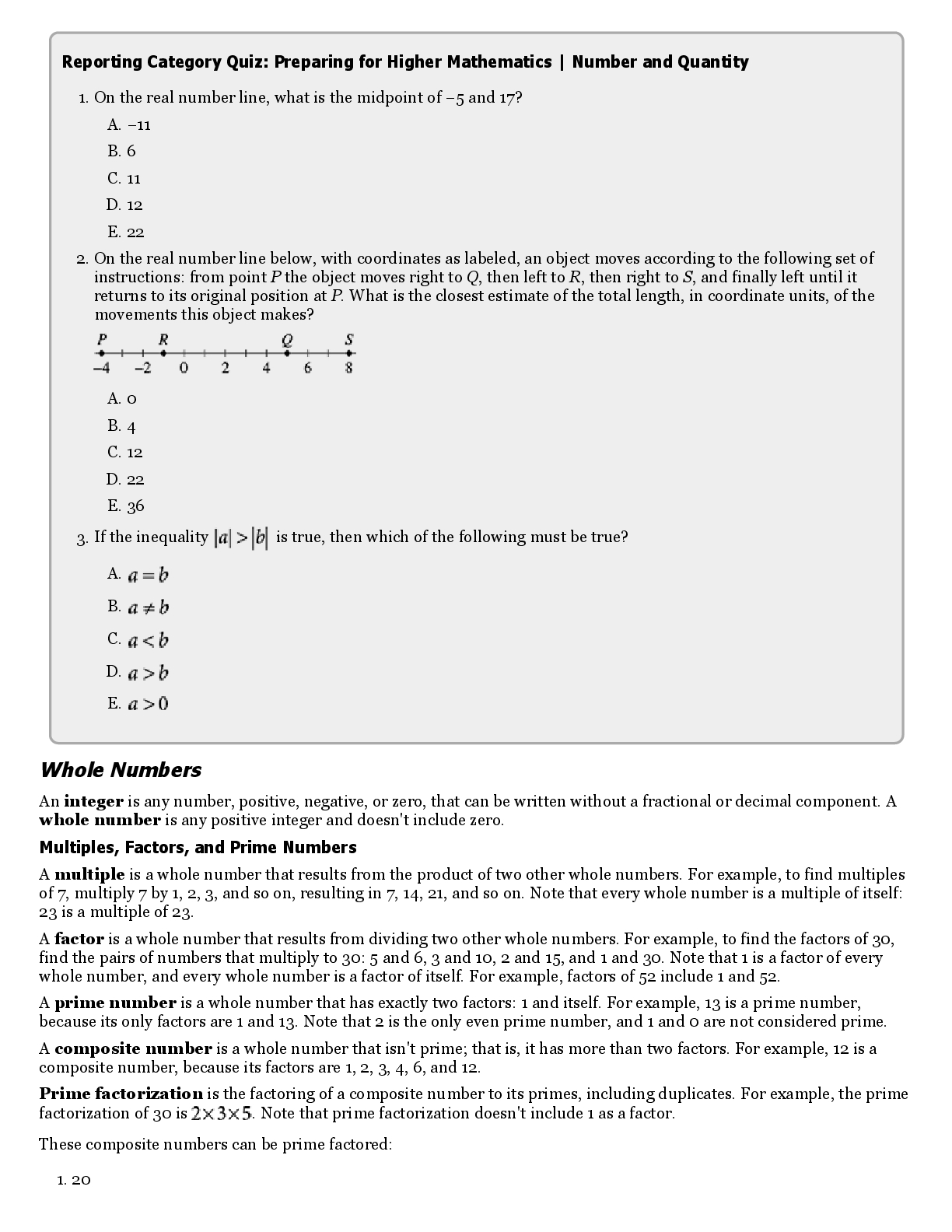 Preview page 5 of The Official ACT Mathematics Guide 1st Edition By ACT