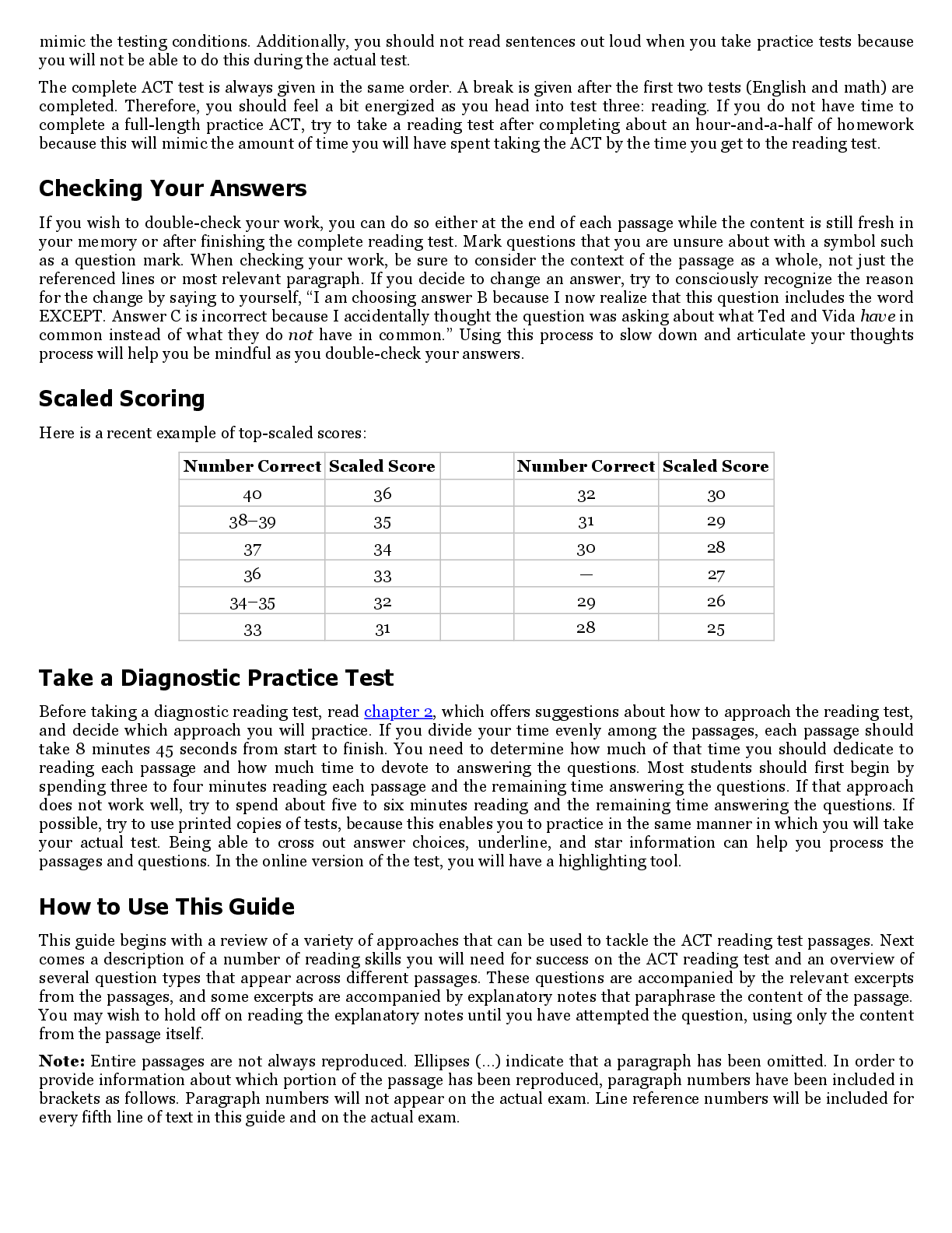Preview page 4 of The Official ACT Reading Guide 1st Edition By ACT -eBook