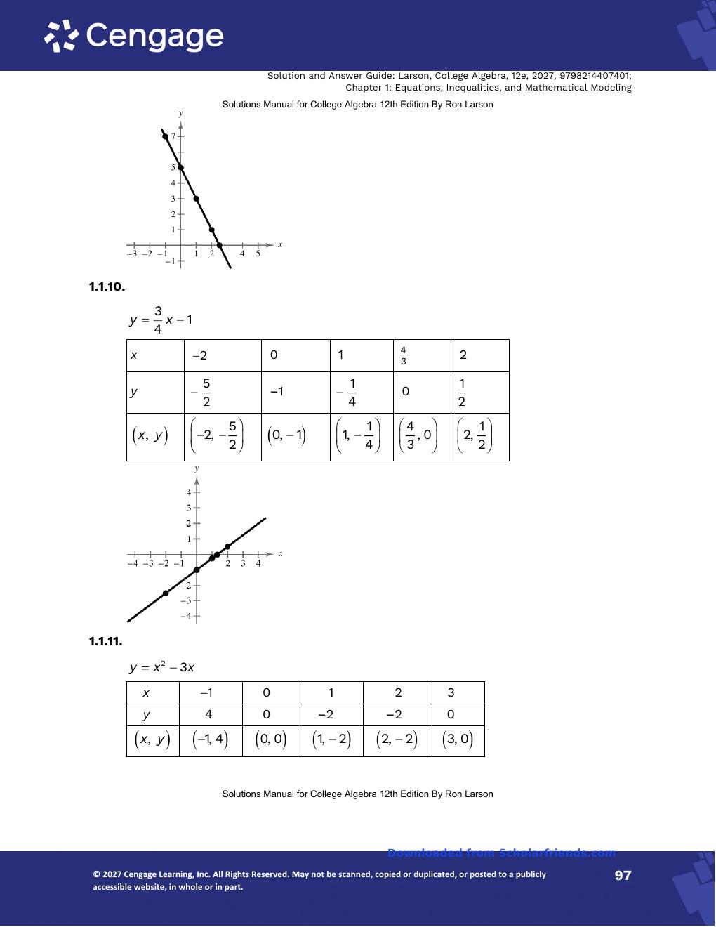 Preview page 6 of Solution Manual For College Algebra 12th Edition By Ron Larson