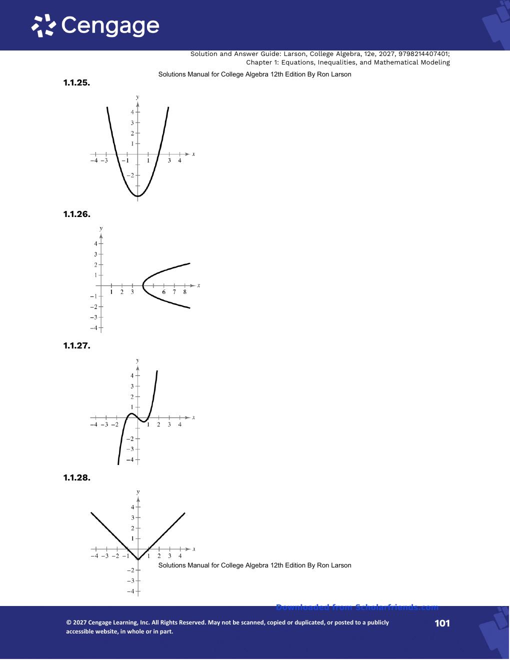Preview page 10 of Solution Manual For College Algebra 12th Edition By Ron Larson