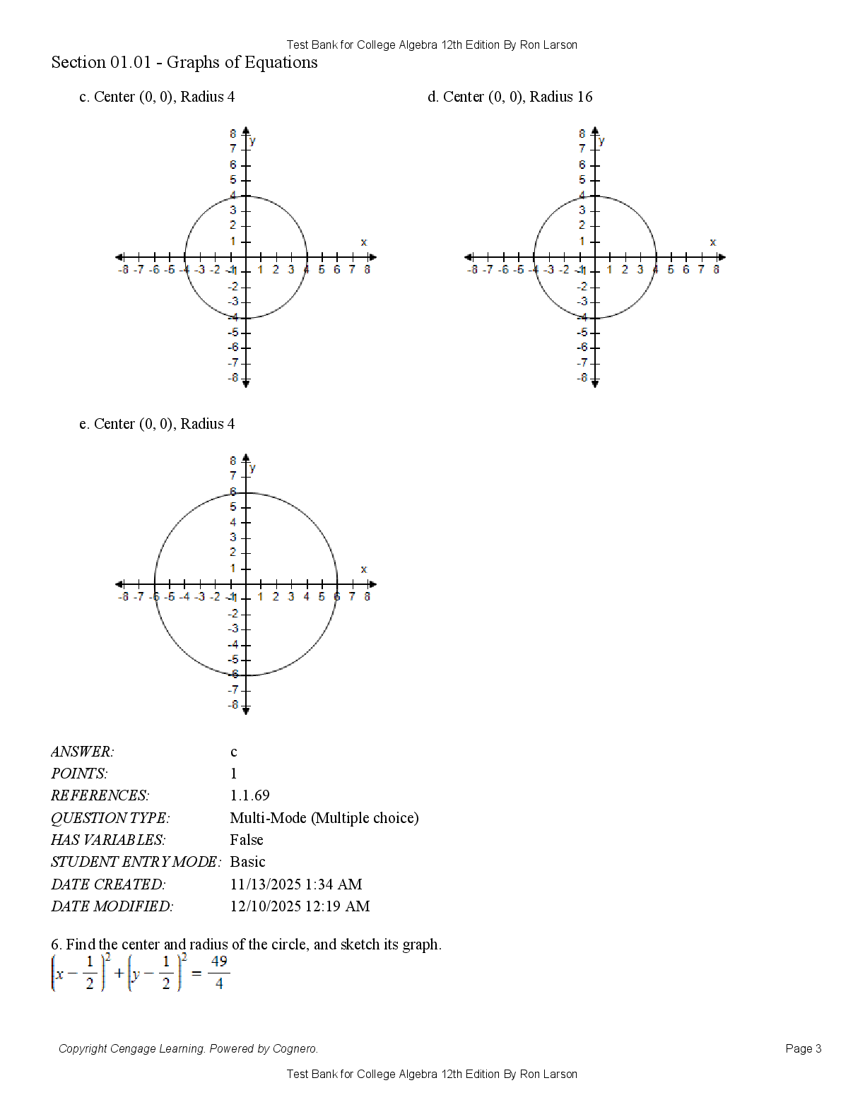 Preview page 3 of Test Bank For College Algebra 12th Edition By Ron Larson