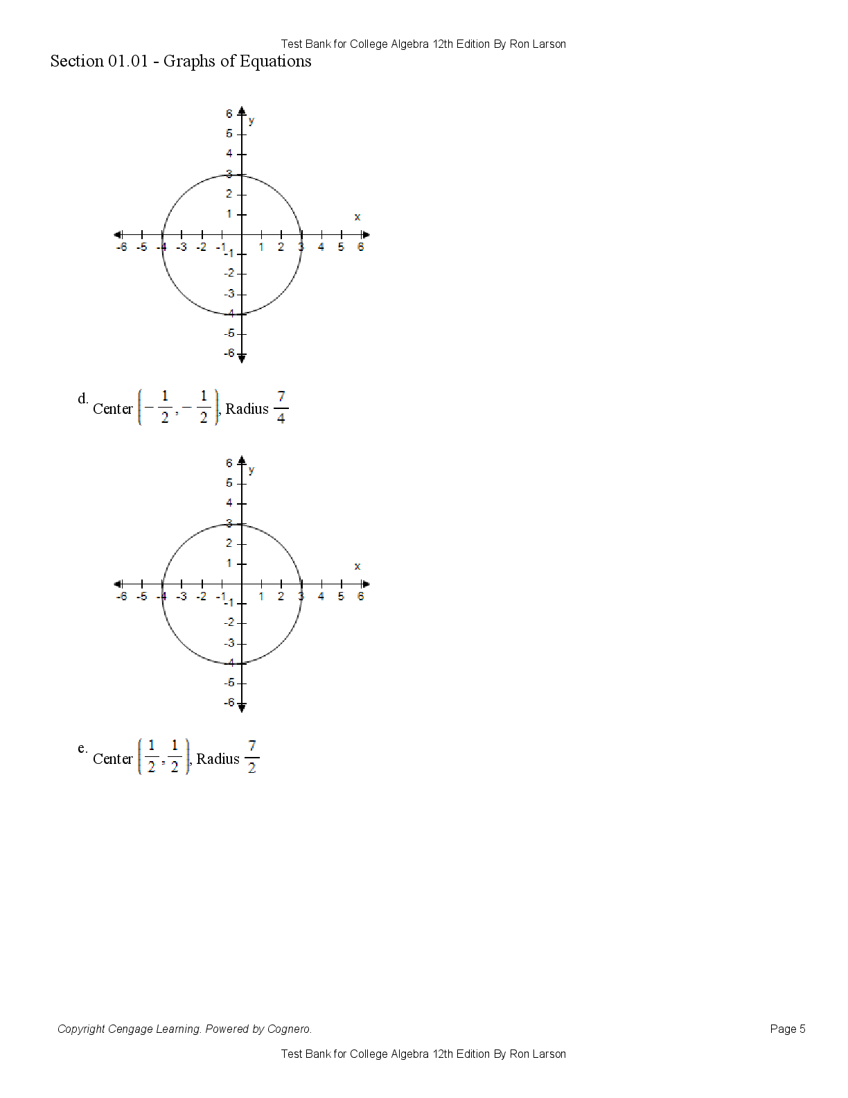 Preview page 5 of Test Bank For College Algebra 12th Edition By Ron Larson