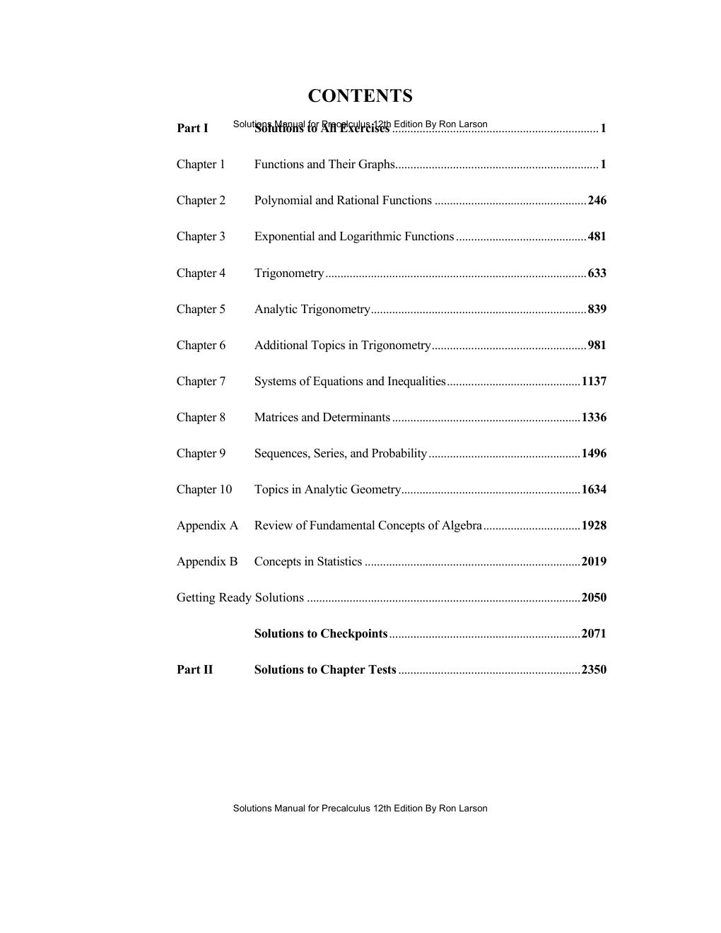 Preview page 3 of Solutions Manual For Precalculus 12th Edition By Ron Larson