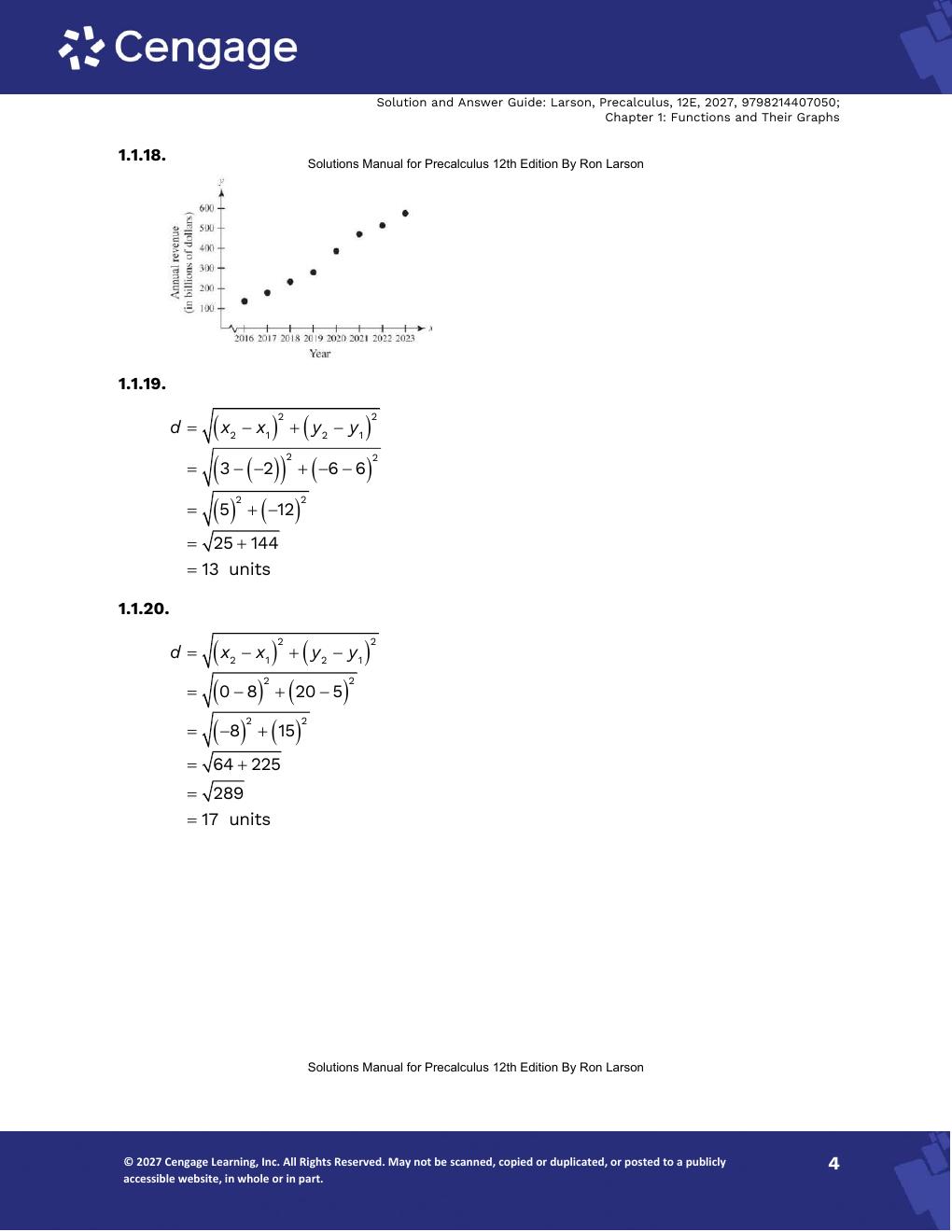 Preview page 7 of Solutions Manual For Precalculus 12th Edition By Ron Larson
