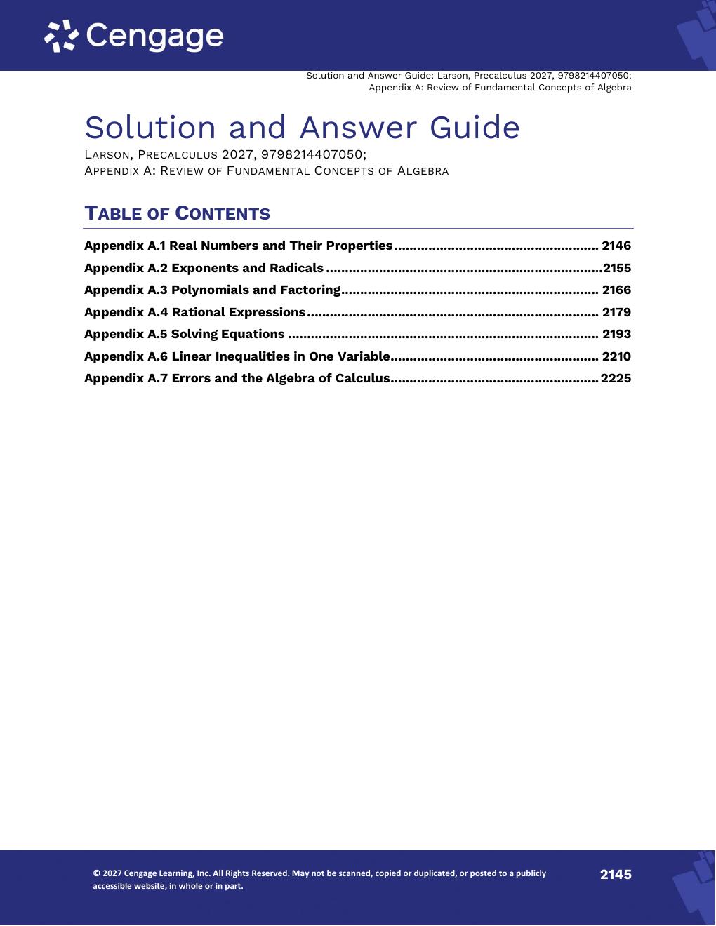 Preview page 3 of Solutions Manual For Precalculus With Limits 6th Edition By Ron Larson